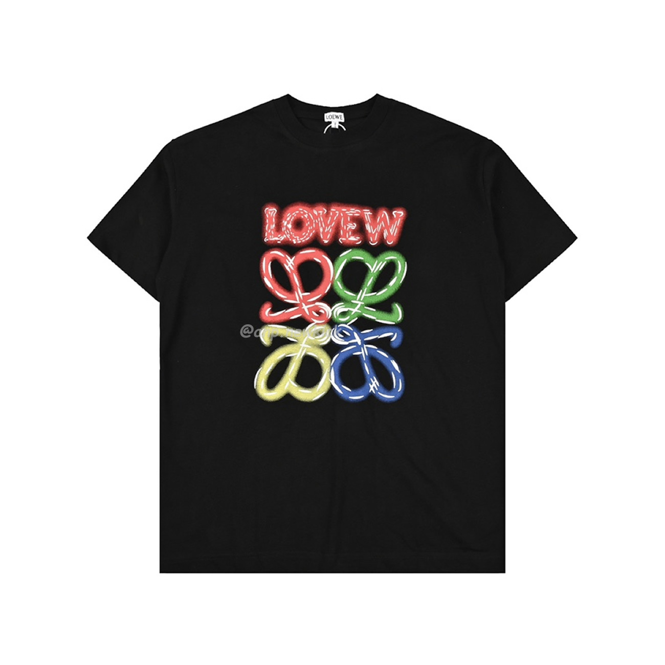 Loewe 24ss Neon Logo Short Sleeved (2) - newkick.vip